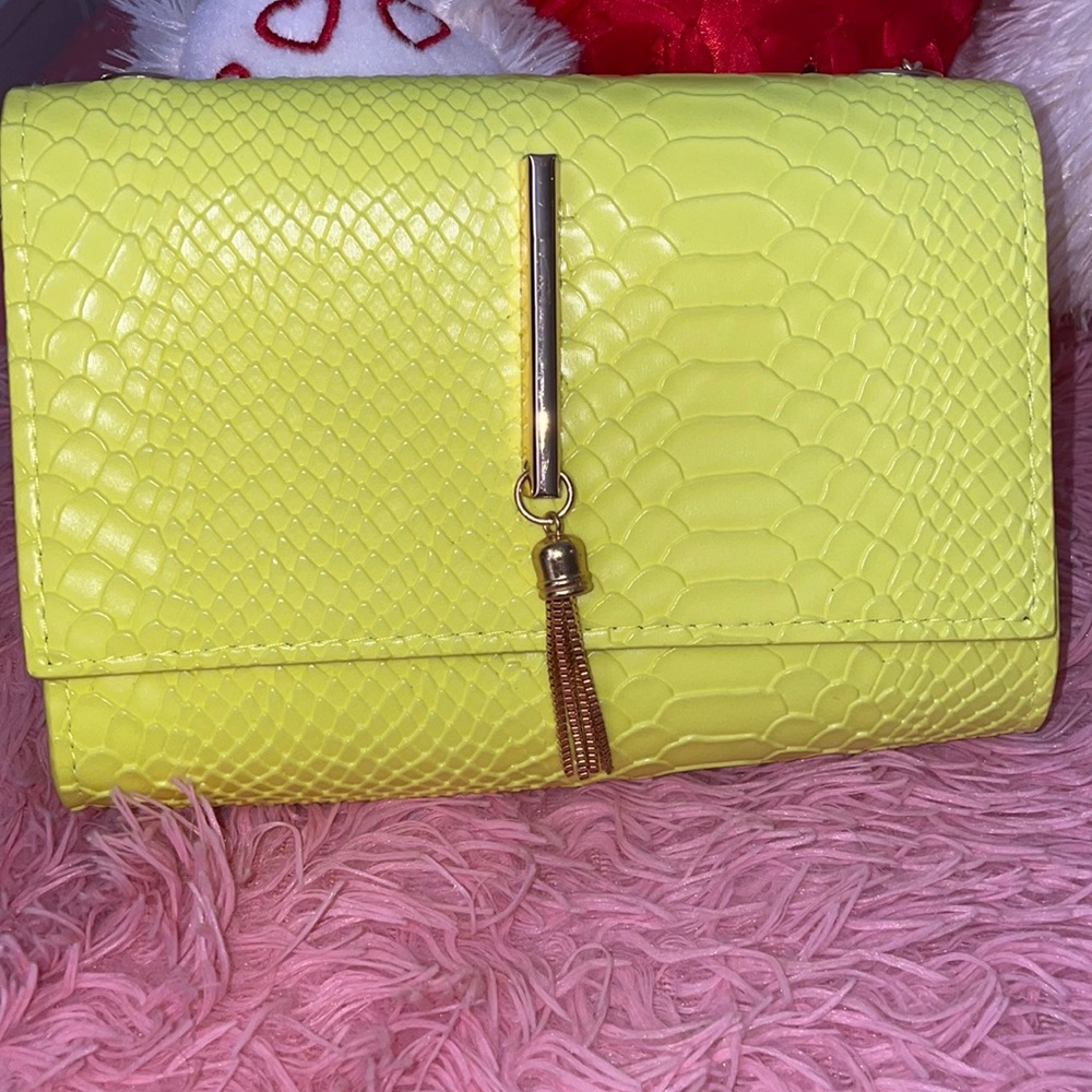 Neon Yellow Shoulder Bag